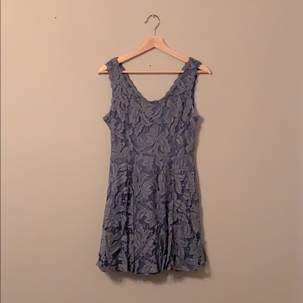 Light blue lace dress